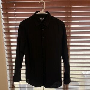 Express Black Casual Button Down Shirt